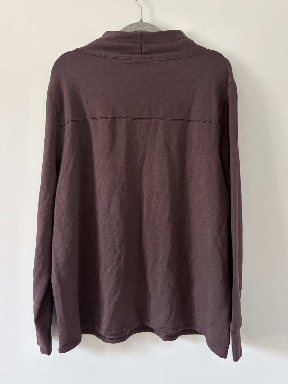 Quince Super Soft Fleece Mock Neck Pullover Casual Sweater Dried Fig XL - Picture 6 of 8